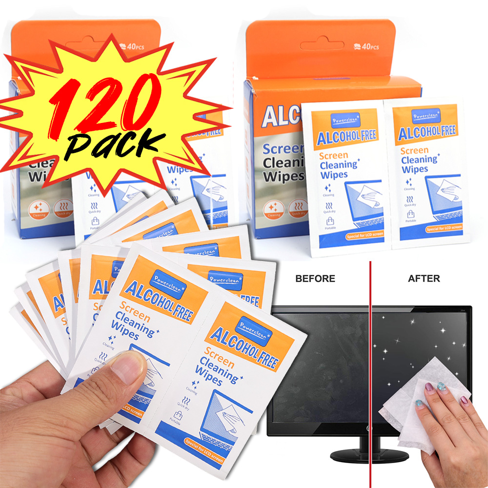 Monitor Cleaning Kit - 10-120개입 일회용 휴대용 LCD 화면 클리닝