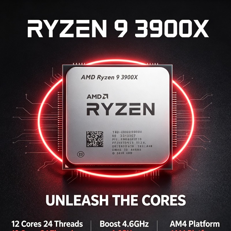 Amd Cpu Ryzen 9 - AMD 라이젠 9 3900X 컴퓨터 프로세서
