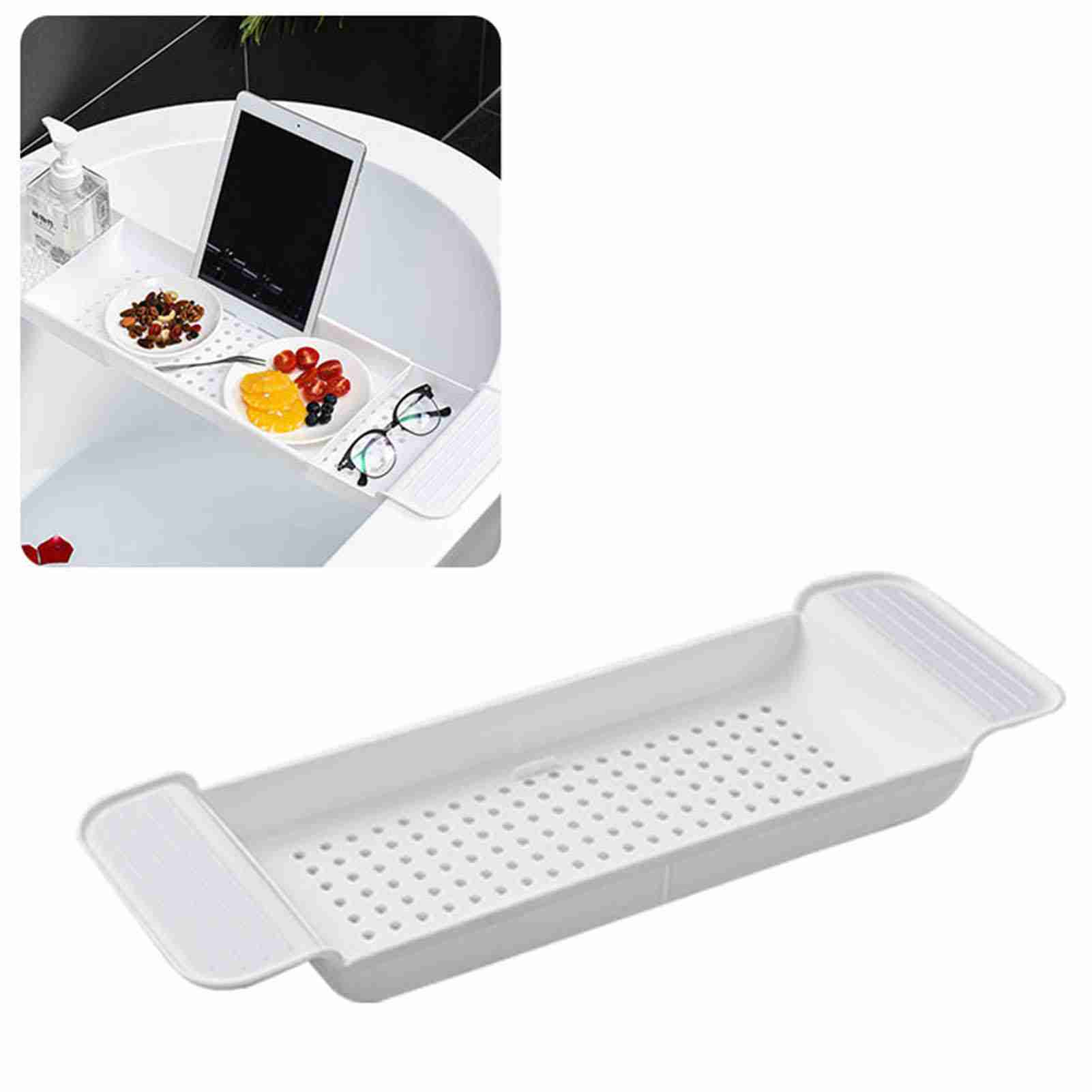 Desk Setup Design - 1Pc 확장 가능한 욕조 트레이 안정적인