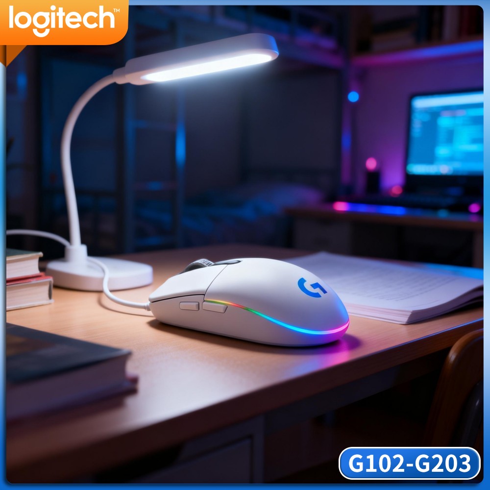 Logitech Mouse G203 - 로지텍 G102 유선 게이밍 마우스, 20M