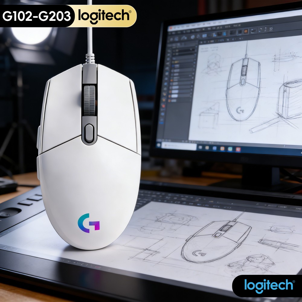 Logitech Mouse G203 - G102 정품 로지텍 G203 프로디지 시리즈