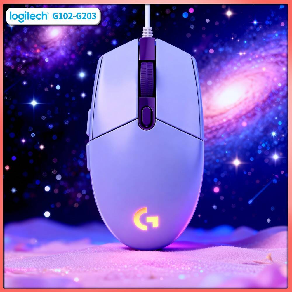 Logitech Mouse G203 - 로지텍 G203 유선 RGB 게이밍 마우스