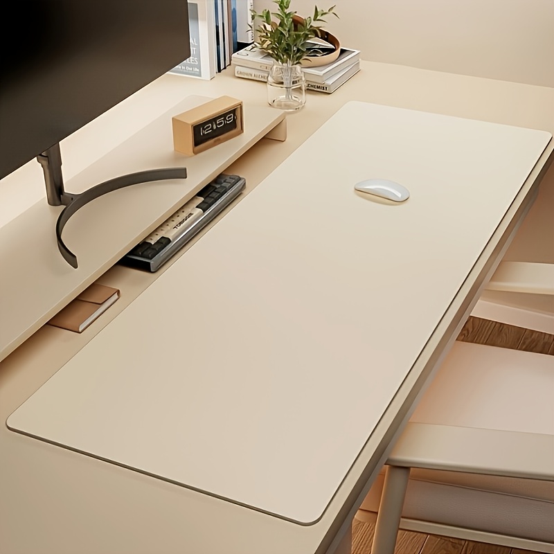 Desk Setup Rug - 1개 대형 인조 가죽 마우스 패드,