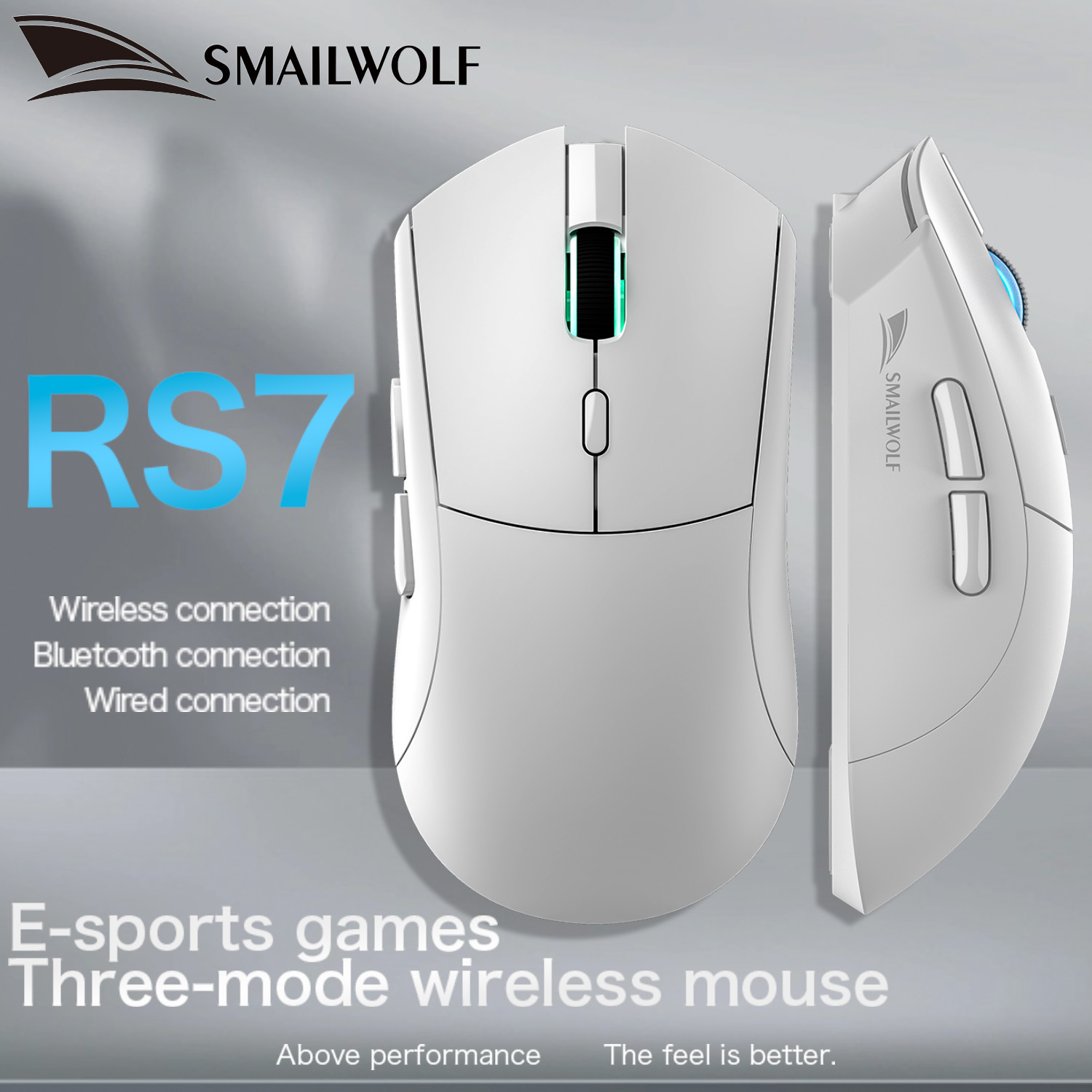 Logitech Mouse G203 - SMAILWOLF RS7 Bluetooth 무선 게임용 마우스