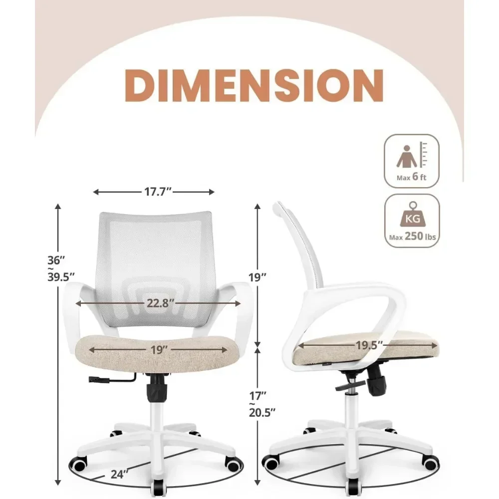 NEO CHAIR 사무용 컴퓨터 의자 인체공학적 미드백 - Desk Setup Ergonomics 리뷰 및 가격