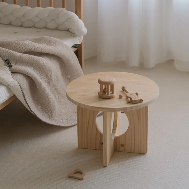 원목 어린이 소형 테이블, 유치원 수제 소형 원형 테이 - Desk Setup Small Room 리뷰 및 가격