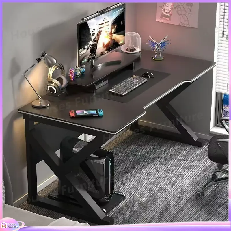 카페 메탈 게이밍 데스크 블랙 MDF 컴퓨터 테이블(P - Desk Setup Ergonomics 리뷰 및 가격