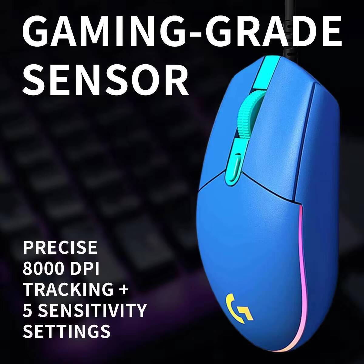 로지텍 G203 게이밍 마우스 8000 DPI RGB  - Logitech Mouse G203 리뷰 및 가격