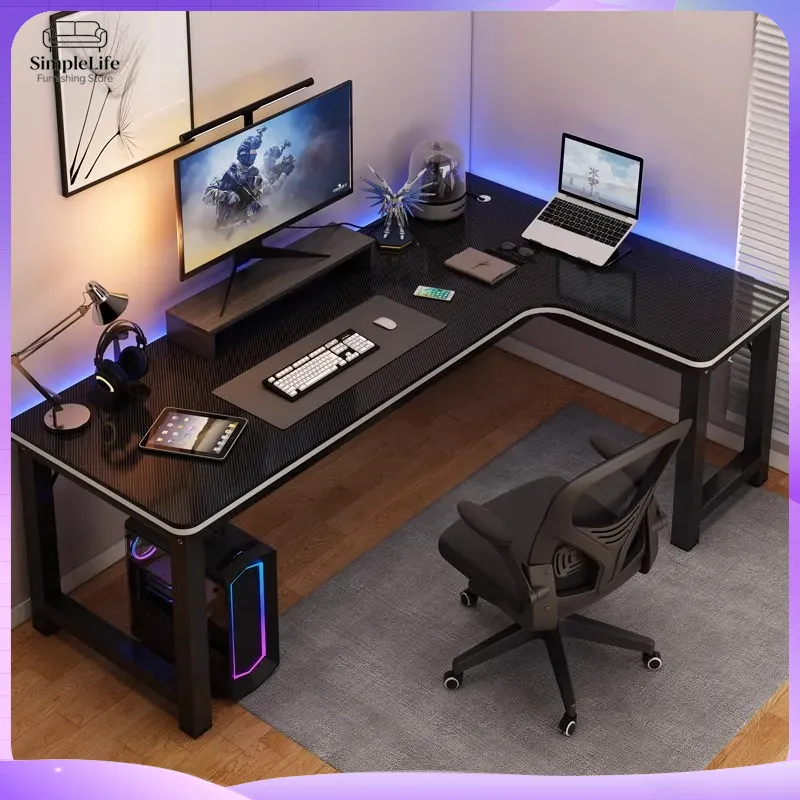 코너 게이밍 책상 컴퓨터 책상 PC 노트북용 인체공학적 - Desk Setup For Laptop And Monitor 리뷰 및 가격