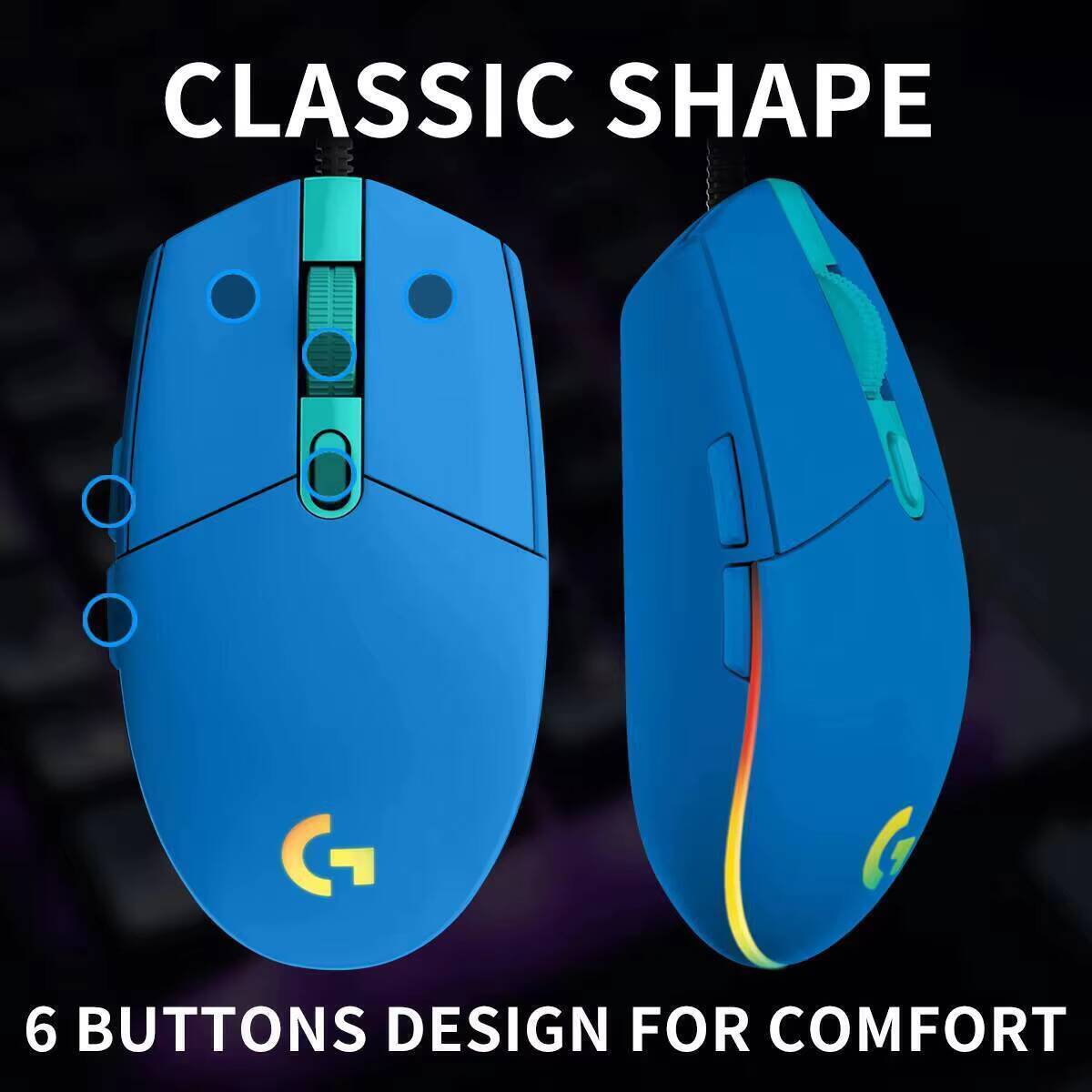 로지텍 G203 프로디지 RGB 게이밍 마우스 유선 2 - Logitech Mouse G203 리뷰 및 가격