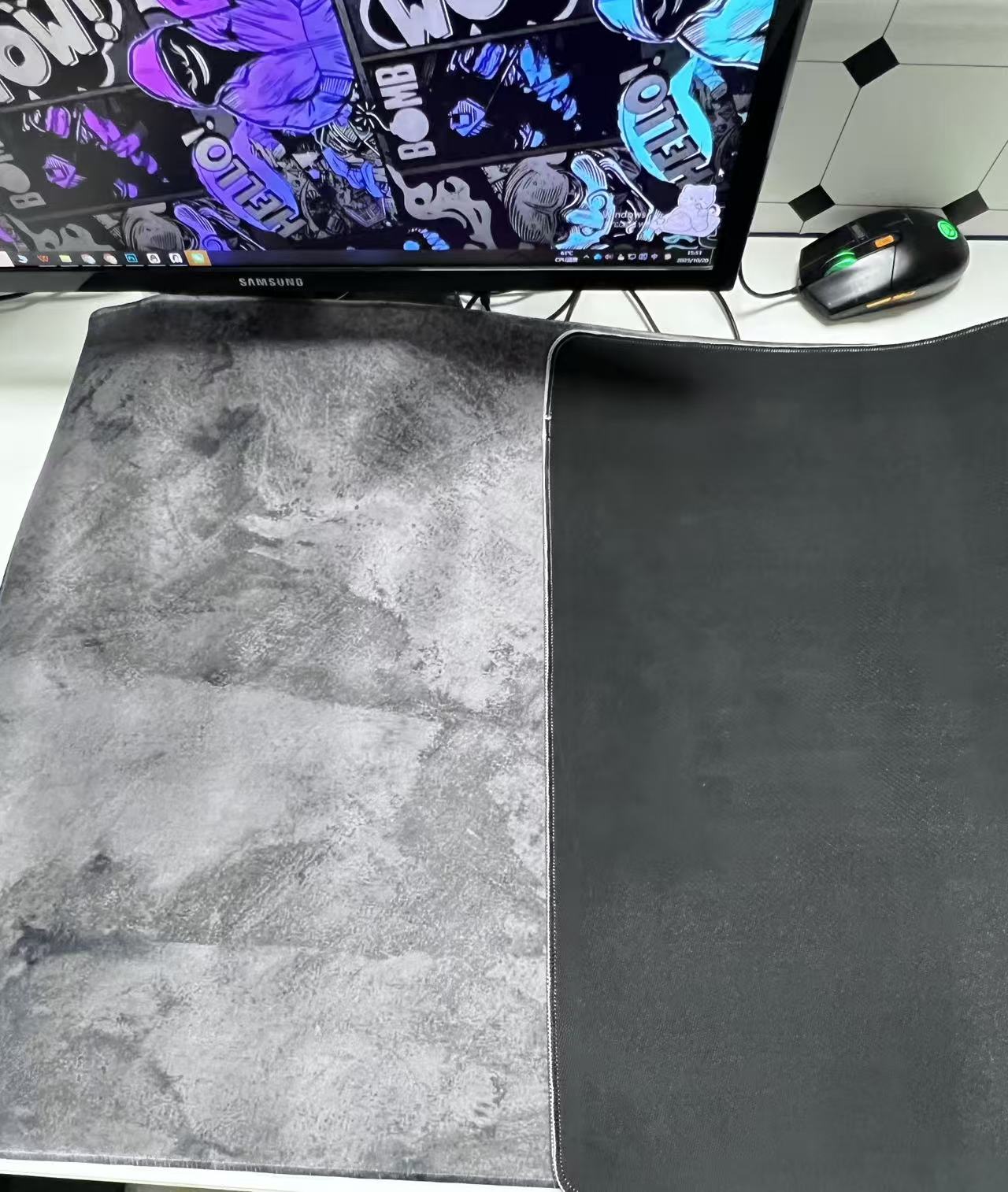 회색 대리석 대형 마우스패드 컴퓨터 책상 매트 데스크탑 - Desk Setup Grey 리뷰 및 가격