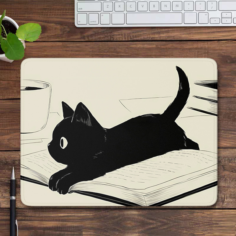 녹색 책상 매트 자연 마우스 패드, 귀여운 고양이 작은 - Desk Setup Accessories Aesthetic 리뷰 및 가격