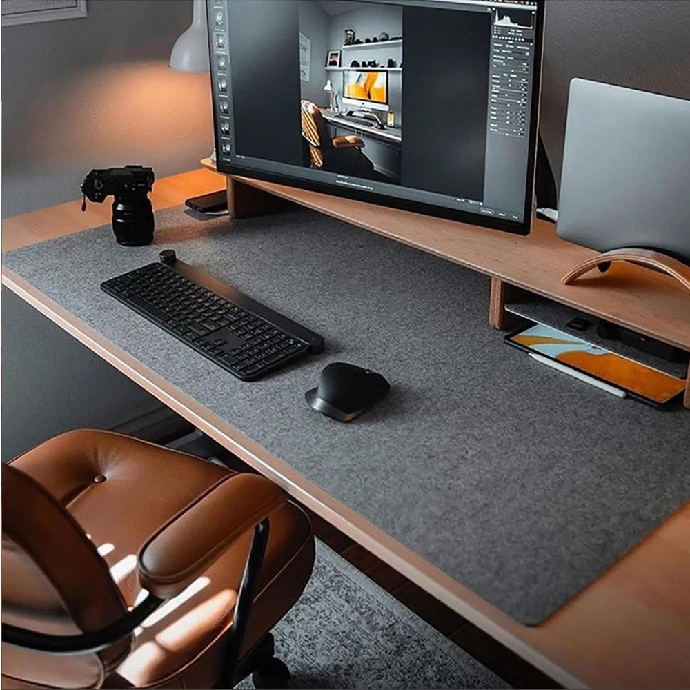 펠트 데스크 매트 컴퓨터 매트 (31.5x15.7인치) - Desk Setup Rug 리뷰 및 가격