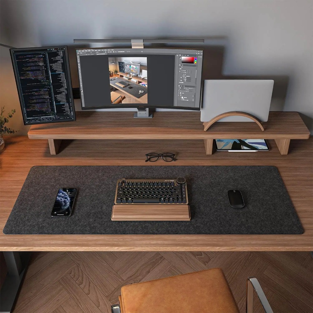 펠트 데스크 매트 컴퓨터 매트 (31.5x15.7인치) - Desk Setup Rug 리뷰 및 가격