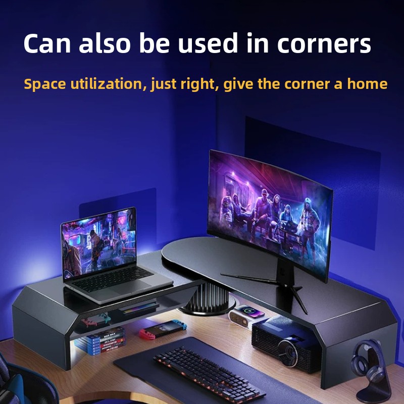 게이밍 듀얼 모니터 스탠드 사무실 화면 높이 조절대 조 - Desk Setup For Laptop And Monitor 리뷰 및 가격