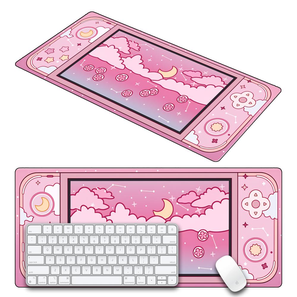 HYBXAXC 달과 별 대형 데스크 매트 카와이 미적  - Desk Setup Accessories Aesthetic 리뷰 및 가격