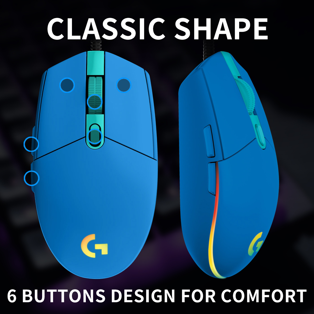 로지텍 G203 유선 게이밍 마우스 간편하고 문제 없는 - Logitech Mouse G203 리뷰 및 가격