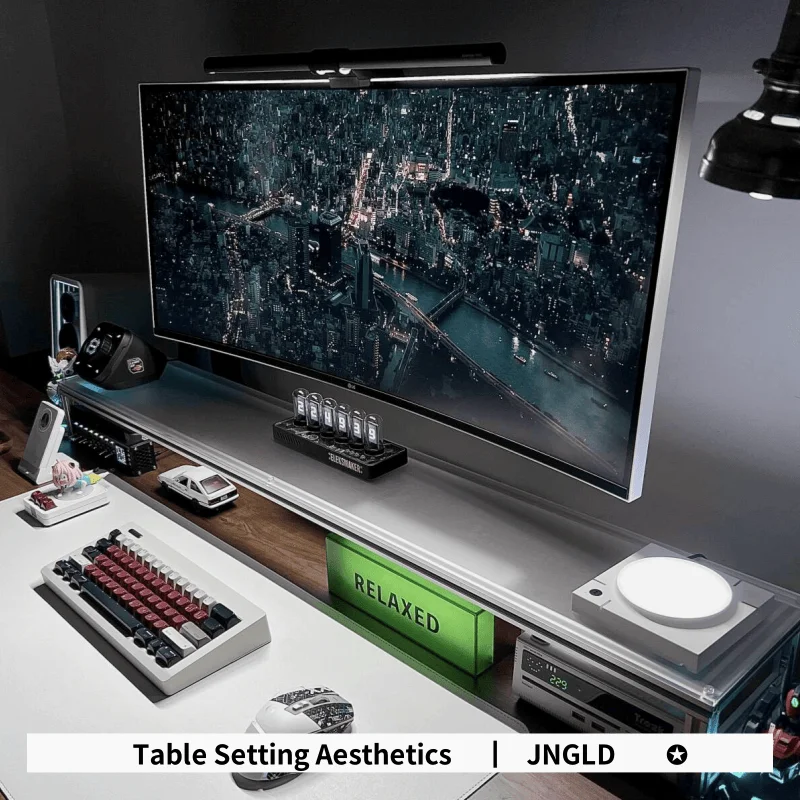 알루미늄 모니터 스탠드 아크릴 데스크탑 라이저 노트북  - Desk Setup For Laptop And Monitor 리뷰 및 가격