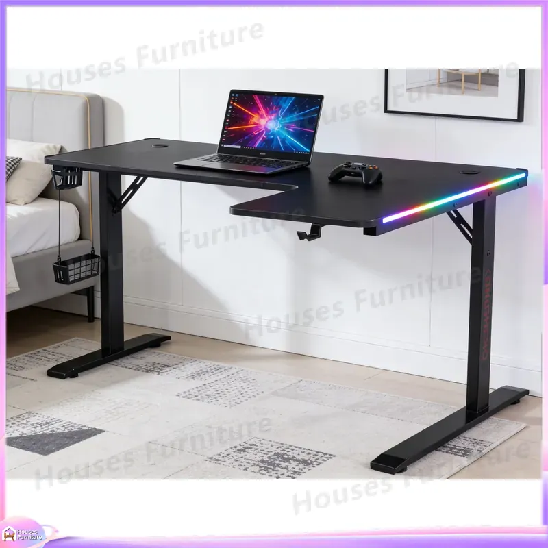 대형 160cm 게이밍 책상 (LED 조명 포함) 인체 - Desk Setup Ergonomics 리뷰 및 가격