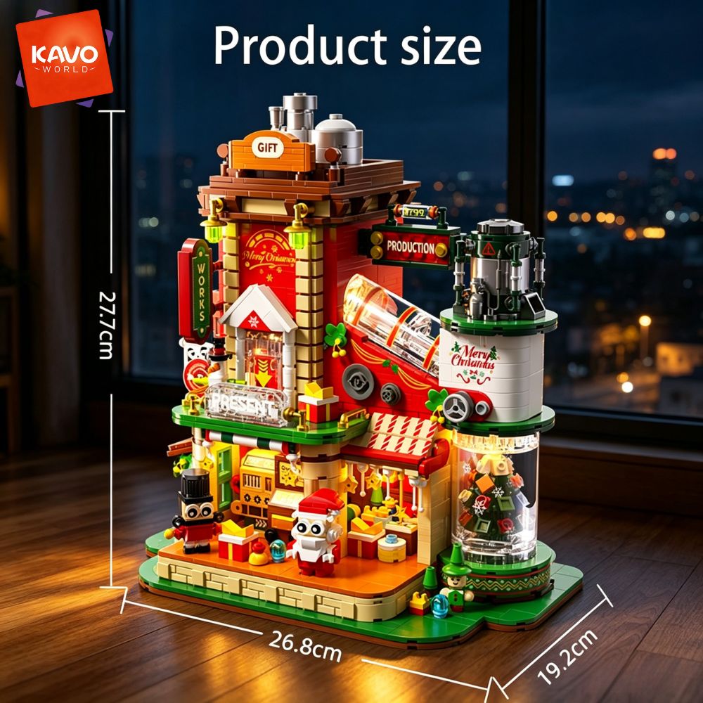 KAVOWORLD 2775피스 크리스마스 선물 공장 건 - Desk Setup Small Room 리뷰 및 가격