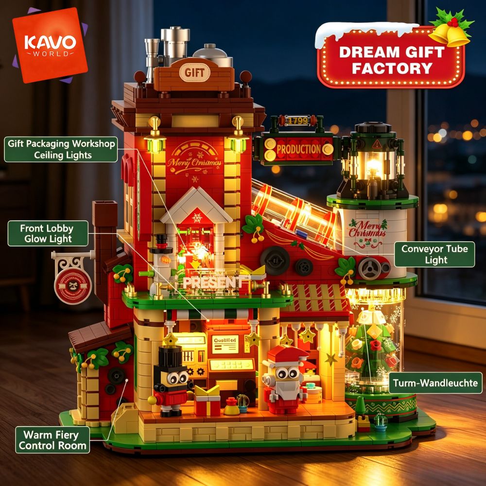 KAVOWORLD 2775피스 크리스마스 선물 공장 건 - Desk Setup Small Room 리뷰 및 가격
